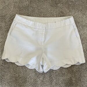 Attyre New York Scalloped Hem White Shorts 14